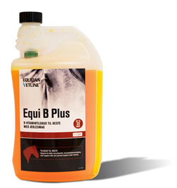 Equi B Plus - B-vitamintilskud til hest med æblesmag. 1 liter 